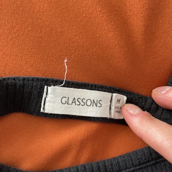 Black ribbed mini bra crop top - Picture 5 of 5